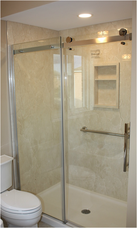 Picture stone panle shower