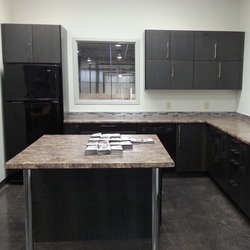 Showroom kitchen install for a company in Barrie.
