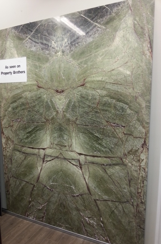 Rainforest Green Marble 5 x 8 stone panel. Picture